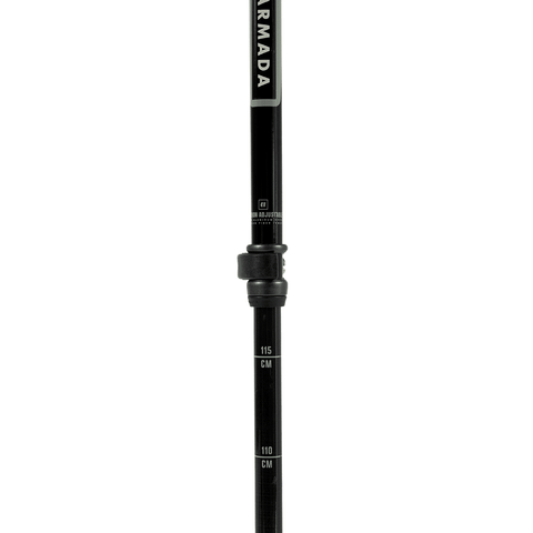 Carbon adjustable poles - Black