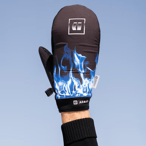 Carmel Gore Windstopper® mitts - Black / Cold smoke