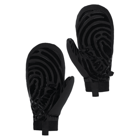 Carmel Gore Windstopper® mitts - Black / Off white smiley