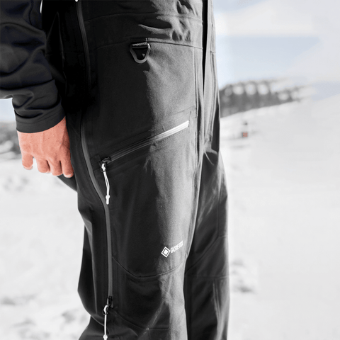 Coveted 3L Gore-Tex® shell bib pants - Black