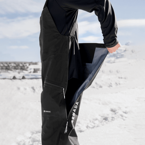Coveted 3L Gore-Tex® shell bib pants - Black