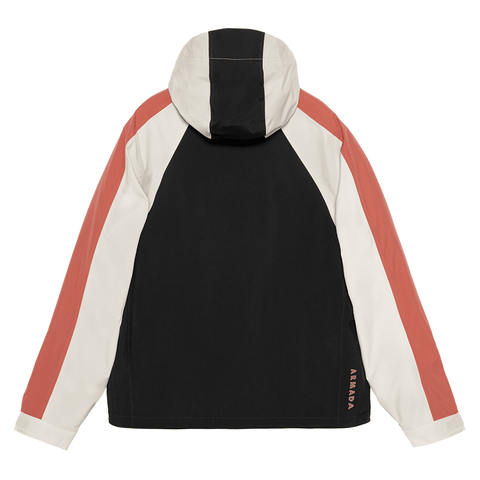 Gansett 2L insulated jacket - Black / Cream / Faded rose