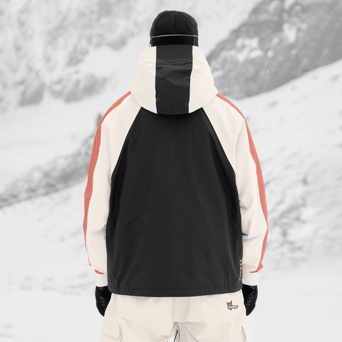 Gansett 2L insulated jacket - Black / Cream / Faded rose