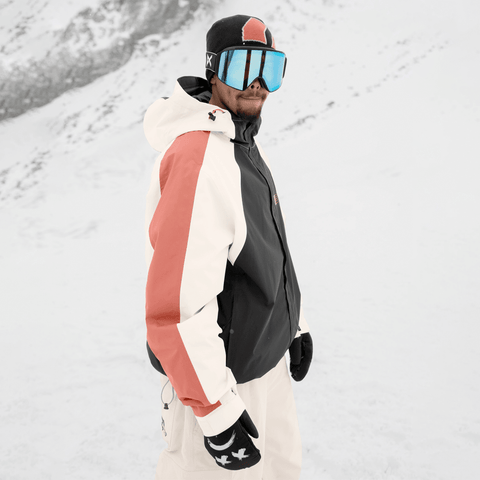 Gansett 2L insulated jacket - Black / Cream / Faded rose