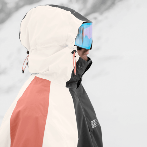 Gansett 2L insulated jacket - Black / Cream / Faded rose