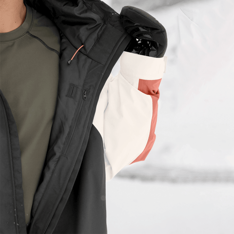 Gansett 2L insulated jacket - Black / Cream / Faded rose