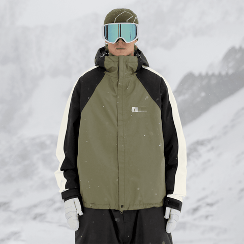 Gansett 2L insulated jacket - Olive / Black / Cream