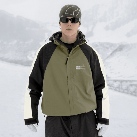 Gansett 2L insulated jacket - Olive / Black / Cream