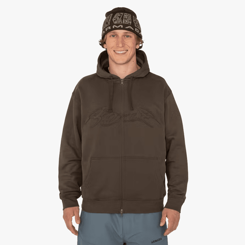 Icon full zip hoodie - Grizzly