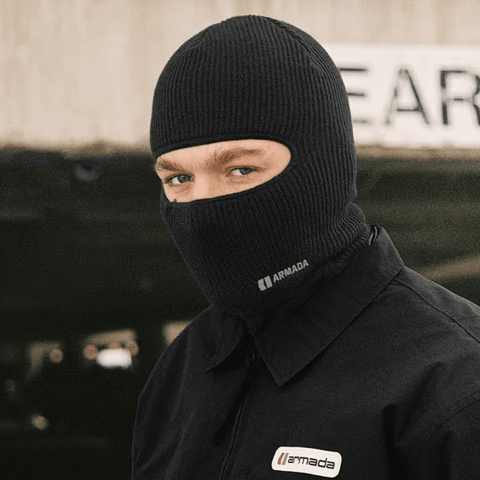 Knitted balaclava - Black