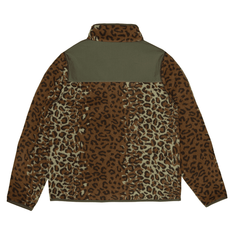 Ledger fleece - Leopard / Olive