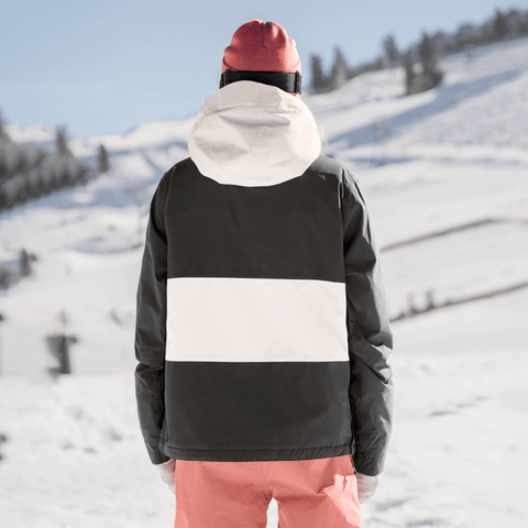 Rosalie 2L insulated women's anorak jacket - Black / Cream / Faded rose