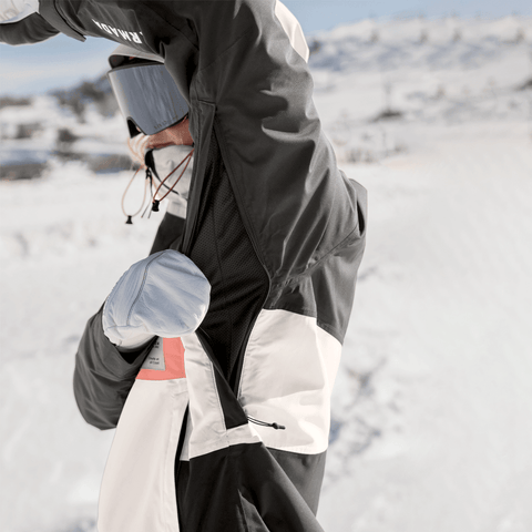 Rosalie 2L insulated women's anorak jacket - Black / Cream / Faded rose