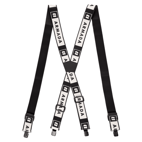 Stage suspenders - Black / Blanc