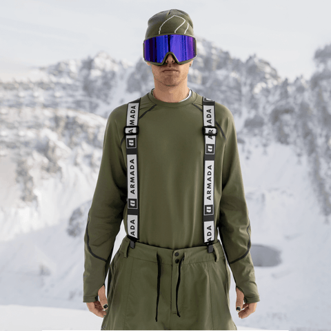 Stage suspenders - Black / Blanc