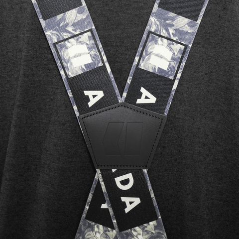 Stage suspenders - Floral camo / Black