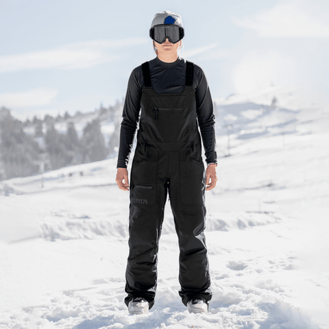 Talyah 2L cargo women's bib pants - Black