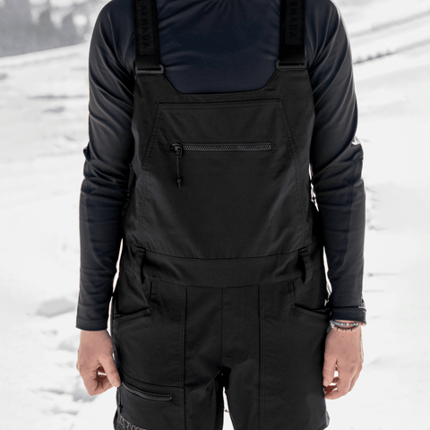 Talyah 2L cargo women's bib pants - Black