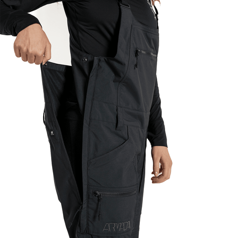 Talyah 2L cargo women's bib pants - Black