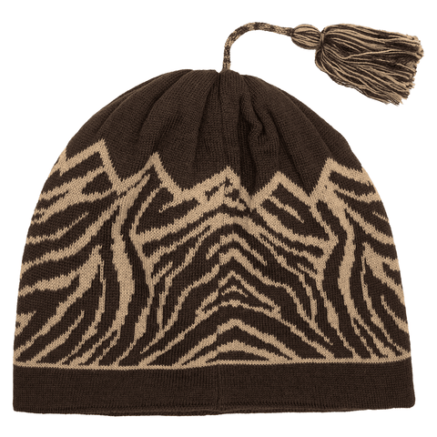 Tassel skully beanie - Grizzly / Incense