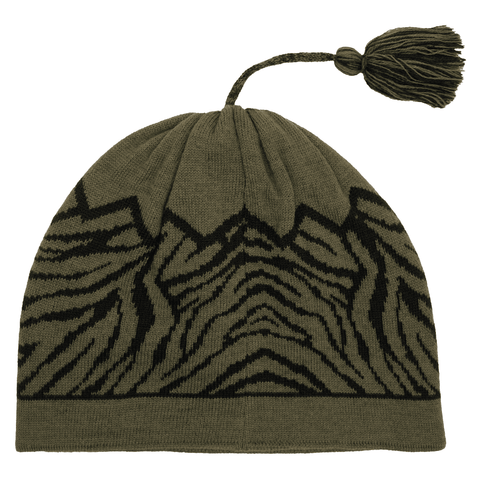 Tassel skully beanie - Swamp / Black