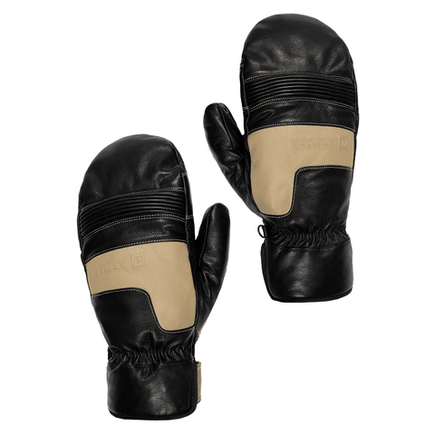 Wasco leather mitts - Black / Sand
