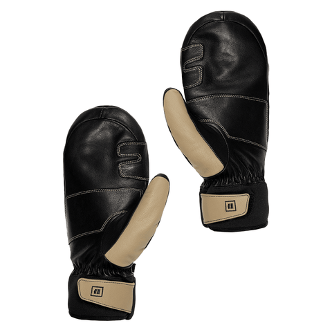 Wasco leather mitts - Black / Sand