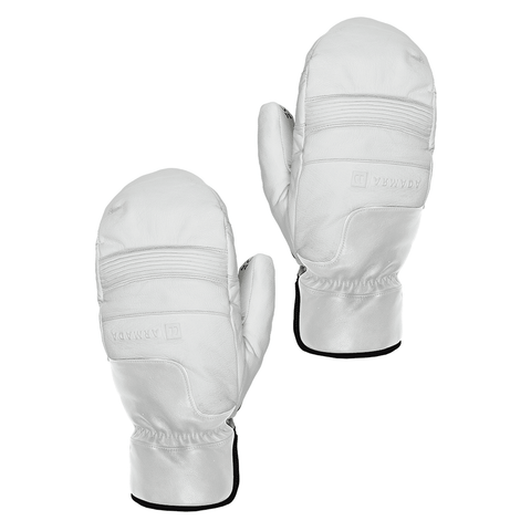 Wasco leather mitts - White / Black