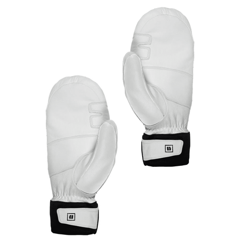 Wasco leather mitts - White / Black