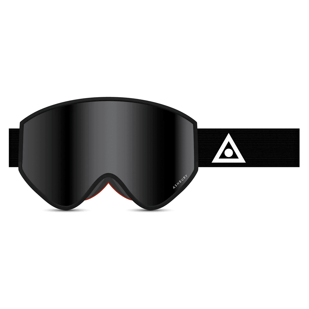 A12 goggle - Black triangle / Dark smoke + Yellow