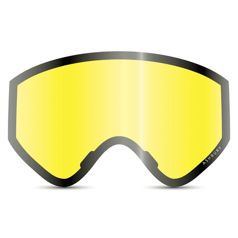 A12 goggle - Black triangle / Dark smoke + Yellow