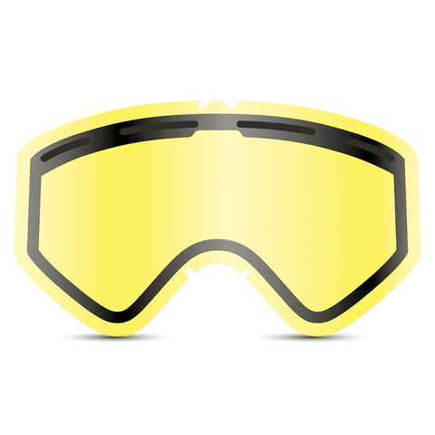 Blackbird goggle - Black triangle / Dark smoke + Yellow