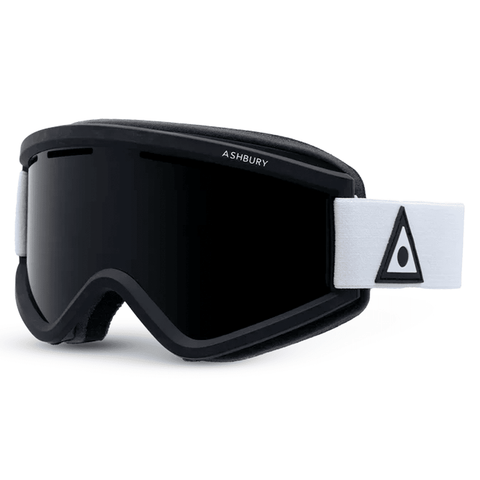 Blackbird goggle - White triangle / Dark smoke + Yellow