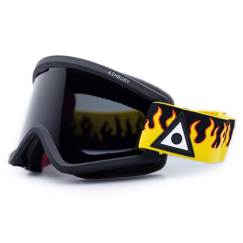 Blackbird goggle - Yellow flame / Dark smoke + Yellow