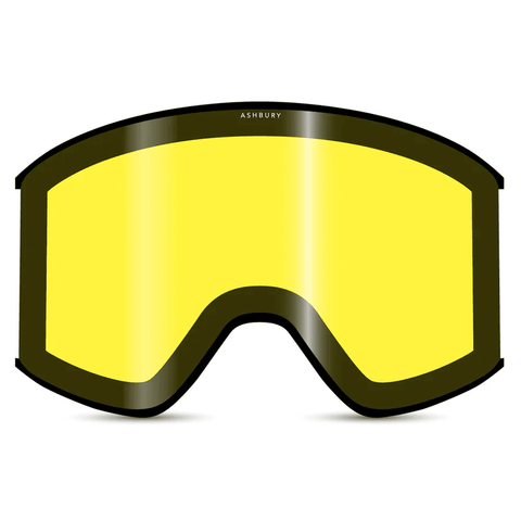 Thunderbolt goggle - Black triangle / Dark smoke + Yellow
