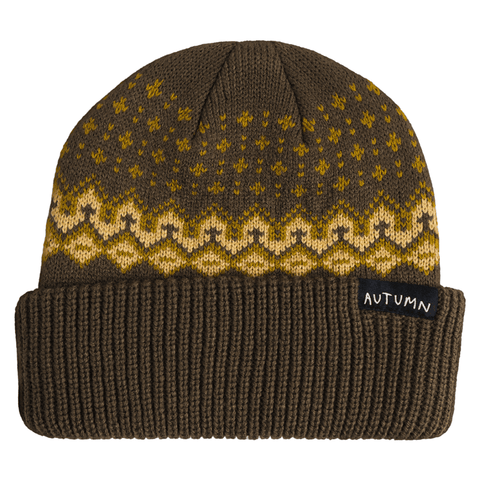 Fairisle beanie - Dirt