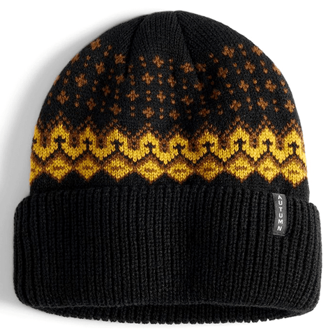 Fairisle beanie - Black