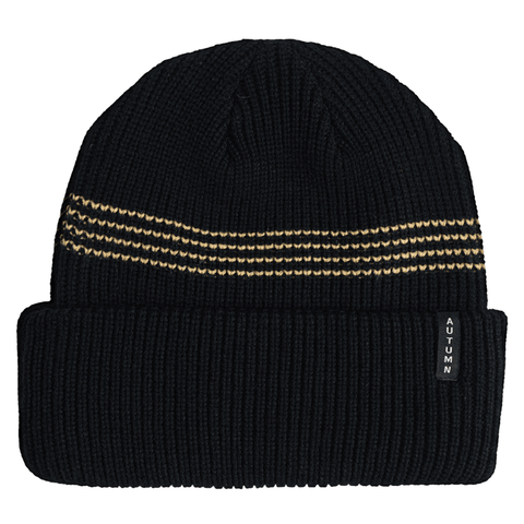 Mini stripe beanie - Black