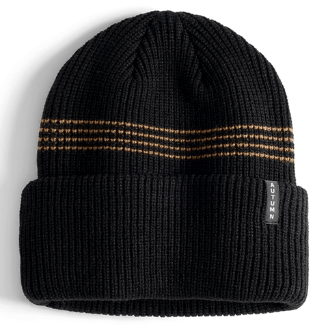 Mini stripe beanie - Black