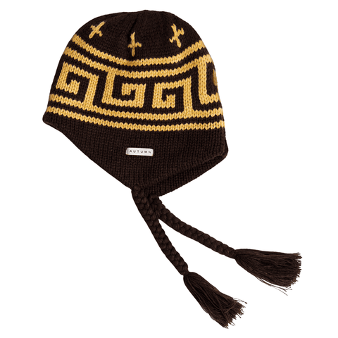 Niseko ear flap beanie - Chocolate