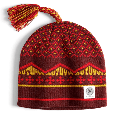 Tassle beanie - Burgundy