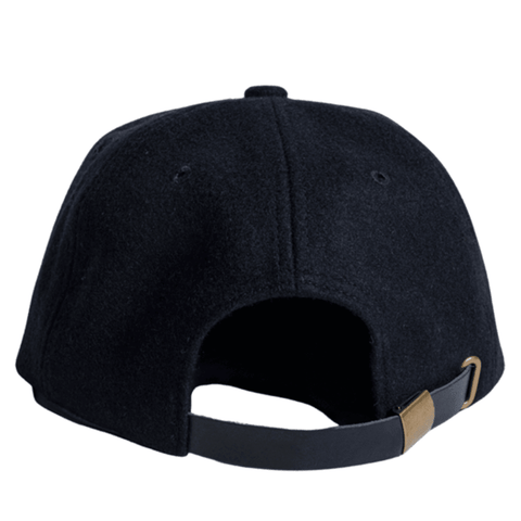 Wool six panel hat - Black