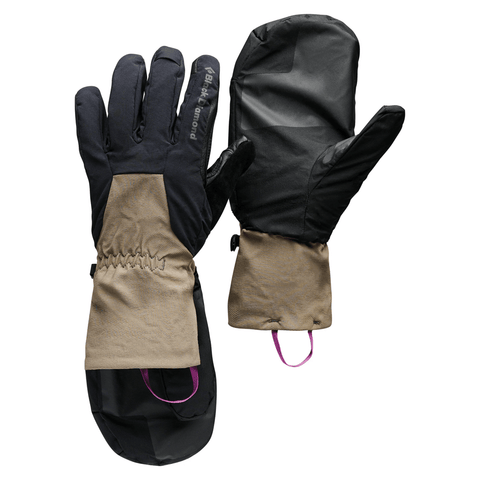 Cirque gloves - Black / Walnut