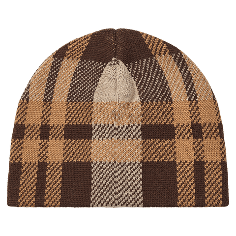 Beanie - Brown plaid