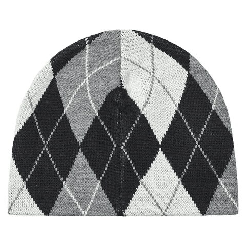 Beanie - Grey plaid