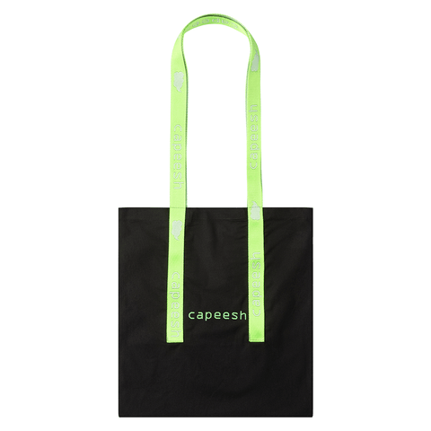 Catpiss tote bag - Black / Green