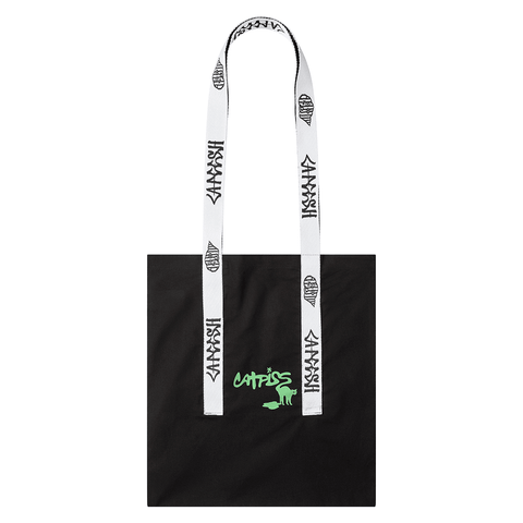 Catpiss tote bag - Black / White