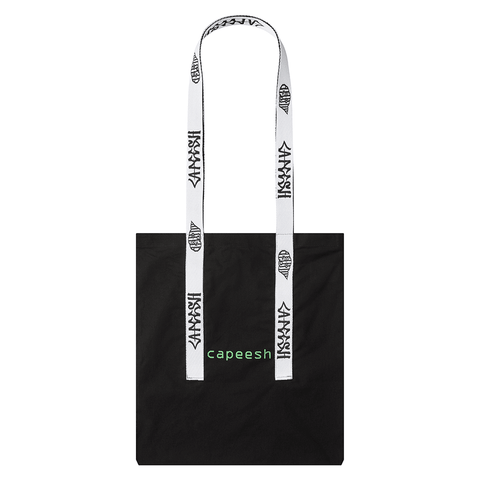 Catpiss tote bag - Black / White