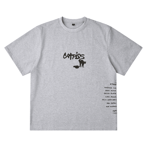Catpiss t-shirt - Heather grey
