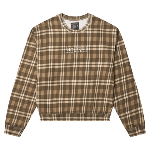 Crewneck - Brown plaid